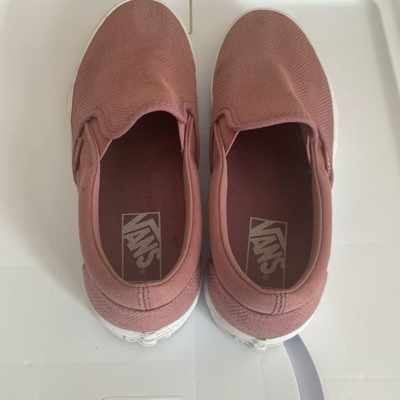 Vans Pink Slip-On Sneakers - Picture 3 of 7